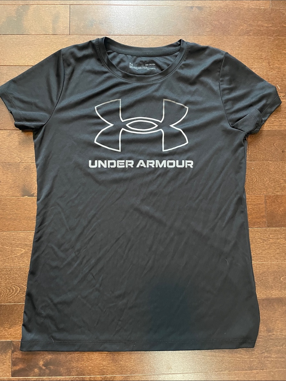 Under Armour Black Short-Sleeve Logo Performance Tee